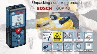 Unpacking / unboxing Laser Measure Bosch GLM 40 0601072900