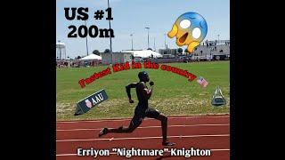 Interview with Erriyon Knighton 16yr old US #1 200m  (20.33) AAU National Record