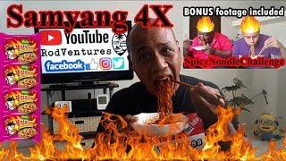 SAMYANG 4X MALA SPICY NOODLE CHALLENGE | with BONUS footage | Rod Ventures | Mukbang