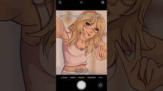 phone camera vs mirror  #animation #art #animationmemes #memes #digitalart #cartoon