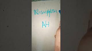 NISHANTH name as brand logo design #viralvideo #shortsvideo