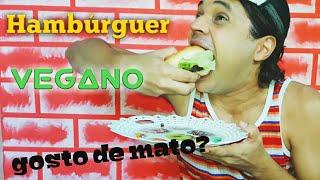 HAMBÚRGUER VEGANO É GOSTOSO? - EXPERIMENTANDO COMIDAS DIFERENTES | Paulo Ancelmo