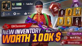 My New Dominator Account Inventory Video  Worth 100k$? | FalinStar Gaming | PUBG MOBILE