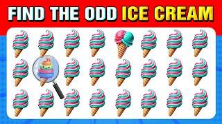 116 puzzles for GENIUS | Find the ODD One Out - Sweets Edition  Emoji Quiz