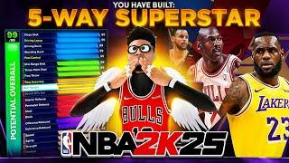 *NEW* 6'6" 5-WAY SUPERSTAR BUILD IS THE BEST BUILD in NBA 2K25! BEST GAMEBREAKING BUILD on NBA 2K25!