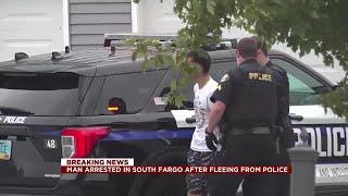 Man arrested after officers search area in south Fargo