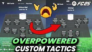 OH NO OVERPOWERED 5 TO 3 BACK META FORMATION & CUSTOM TACTICS | FC 25 ULTIMATE TEAM