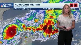 Hurricane Milton continues to strengthen: 8 p.m. Advisory - Oct. 6, 2024