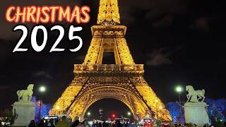 Paris at Christmas: Eiffel Tower in Lights - Magical Vlog 2025 