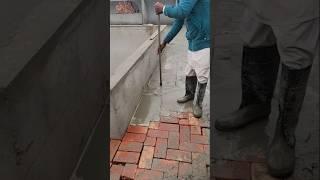 Grouting technique  water proofing treatment roof tiles #youtube #shorts