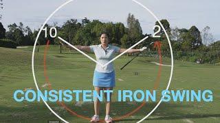 The 10 to 2 Iron Swing - Golf with Michele Low