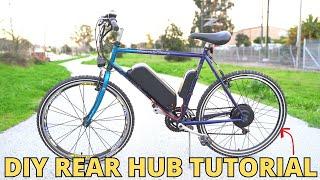 DIY CHEAP $200*+ eBike REAR HUB Conversion Tutorial - Bafang 500W 48V 26"