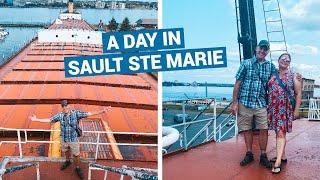 SAULT STE MARIE Michigan  |  Soo Locks, Museum Valley Camp, & Tower of History