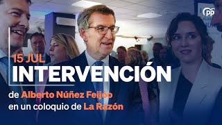 Feijóo interviene en el encuentro de La Razón