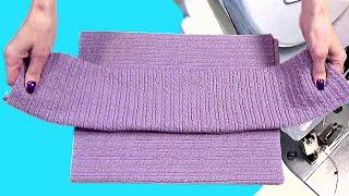 New beanie hat with facemask  How to easily sew from knitwear in 10 minutes DIY