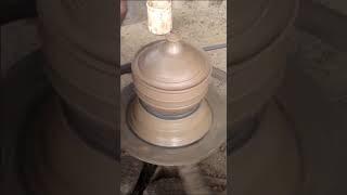 Clay piggy bank making process l Awesome video #short#trending#claypottery#diy