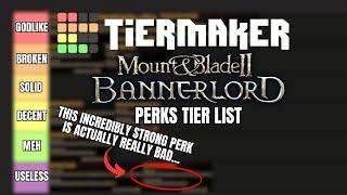 Ranking EVERY Bannerlord Perk | BANNERLORD Perks Tier List MEGA MARATHON