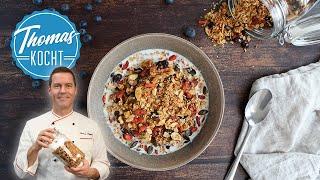 Leckeres, gesundes knusper Müsli - Granola selber machen