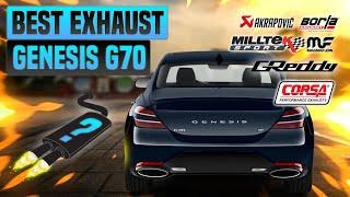 Genesis  G70 Exhaust SoundARK,Black Widow,Maintec,Jun B.L,Kunstwerk,Upgrade