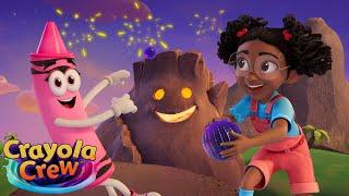 NEW! Fireworks Volcano Adventure! | @CrayolaCrewOfficial  | Fun Cartoons for Kids & Families