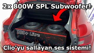 Clio'ya 1600W RMS SPL Subwoofer Takmak!