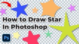 Basic how to Draw Star Shape in Photoshop