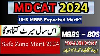 UHS MBBS BDS Expected Cutoff Merit in 2024 | UHS ka 2024 main closing merit kitna hoga?