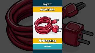  extension - förlängning : learn English : låt oss lära oss engelska : vocabulary builder