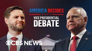 Full debate: JD Vance and Tim Walz vice presidential debate, hosted by CBS News