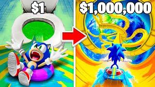 SONIC Upgrading $1 to $1,000,000 WATERSLIDE In GTA 5