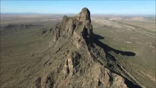 Drone video of Picacho Peak Arizona