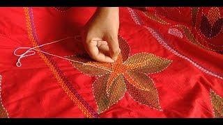 Latest Nakshi Kantha Design Stitch#51,নকশী কাঁথা সেলাই করার নিয়ম,How to Stitch Nakshi Kantha