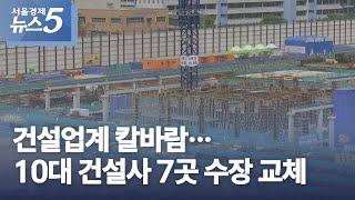 건설업계 칼바람…10대 건설사 7곳 수장 교체