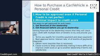 How to Purchase a Vehicle by Bianca Zamora Credit Coach