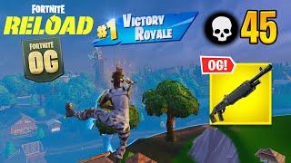 Fortnite Reload | 45 Kill Solo vs Squads Ranked Gameplay (Keyboard & Mouse)