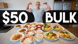 $50 FOR A WEEK OF BULKING : Meal Prep on a Budget with Zac Perna