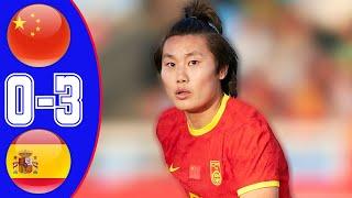 Women's International Friendly | China vs Spain Highlights