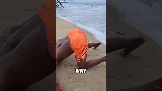 Shorty vs Tallie: River Stunt Fail ~mini wood toy- woodworking art skill/wood hand #shorts