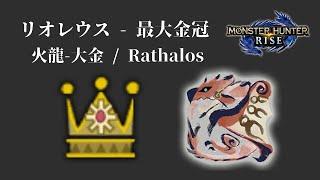 [MHR] リオレウス - 最大金冠 / 火龍 -大金 / Rathalos biggest gold crowns