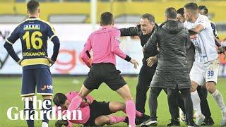 Turkish football leagues suspended after team president punches referee