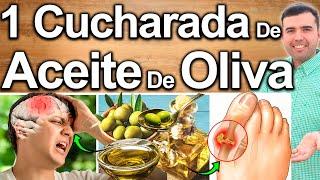 1 CUCHARADA DE ACEITE DE OLIVA EN AYUNAS LO CURA TODO - Para Que Sirve Y Contraindicaciones