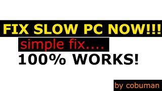 TOP 5 REASONS WHY COMPUTER IS SLOW. 100% WORKS SIMPLE FIX.