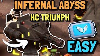 The Easiest Infernal Abyss HARDCORE Triumph EVER...  | Roblox Tower Defense Simulator TDS