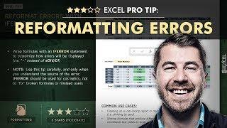 EXCEL PRO TIP: Formatting Errors with IFERROR