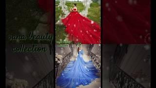 Red Lovers   Blue Lovers  || Dress  || Makeup  || Lips .. etc. # YouTube short viral video