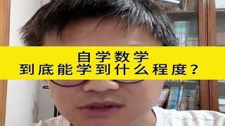 自学数学到底能学到什么程度？