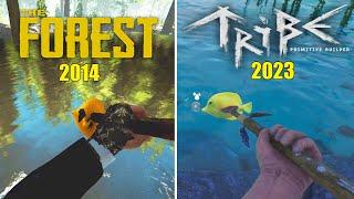 Tribe Primitive Builder 2023 vs The Forest 2014 Comparison