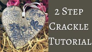 How to use 2 Step Crackle in Decoupage | Crackle Effect Tutorial