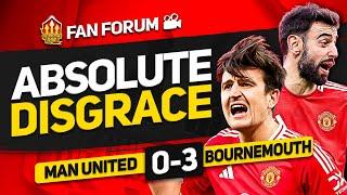 UNITED EMBARRASSED! MAN UNITED 0-3 BOURNEMOUTH! LIVE Fan's Forum