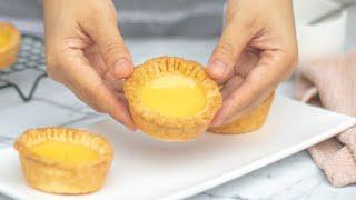 How To Make Egg Tarts | Egg Tart Recipe From Scratch & Store-bought Puff Pastry Egg Tart